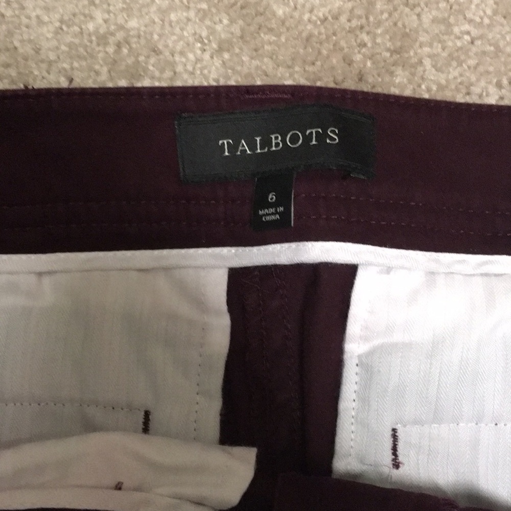 BOGO $15&under Maroon straight leg pants - Picture 2 of 4